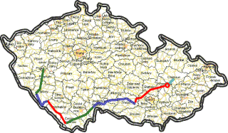 Mapa trasy cykloakce LAST MINUTE 2002 - Šumava