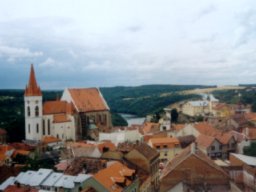 Znojmo - Výhled z věže.